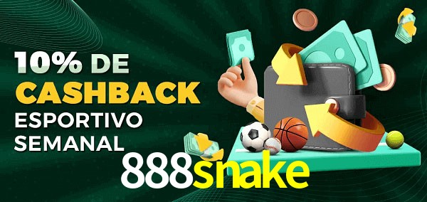 10% de bônus de cashback na 888snake